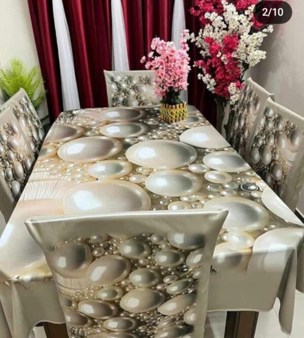 China Premium 3D Print Table Cloth Set