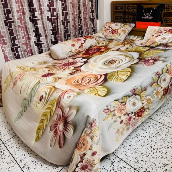 China Premium 3D Design Bed Sheet - Image 3