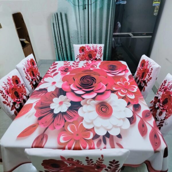 China Premium 3D Print Table Cloth Set