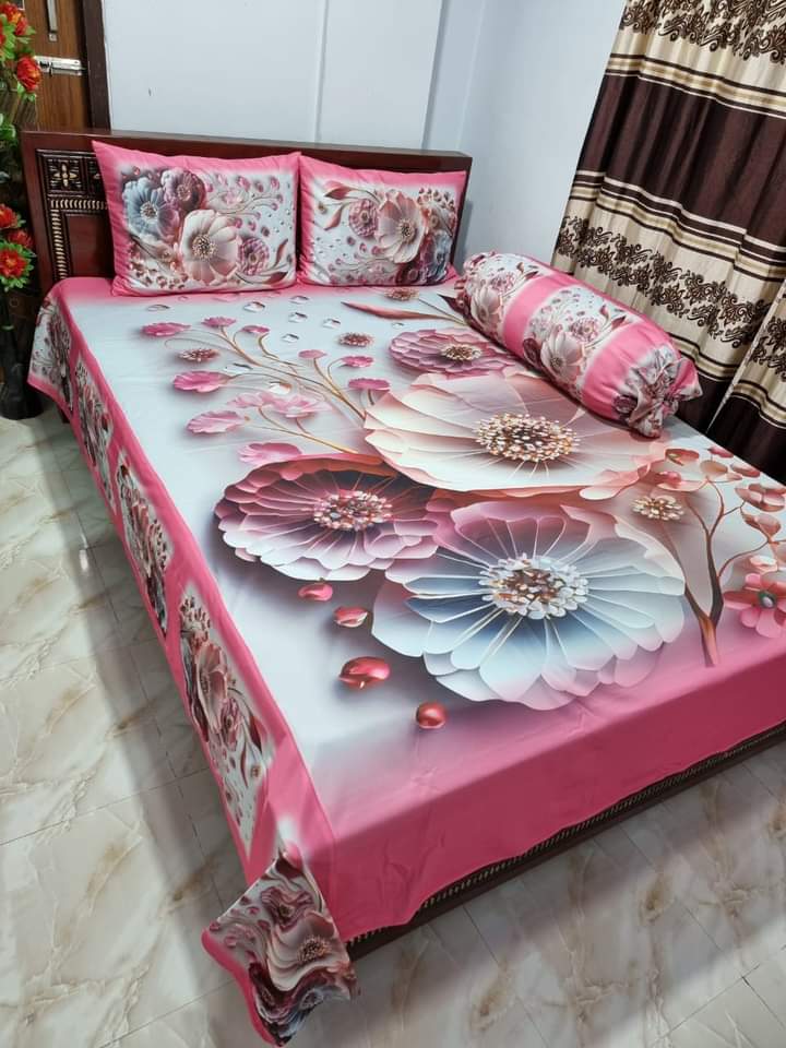 China Premium 3D Design Bed Sheet