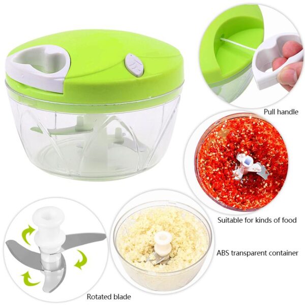 Manual Vegetable Chopper Kitchen Speedy Chopper Garlic Cutter Vegetable - Image 7