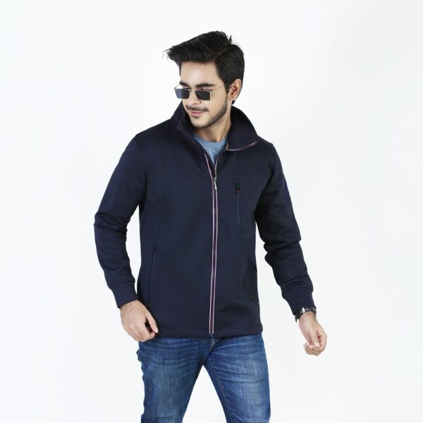 China Winter Jacket Navy - Image 4