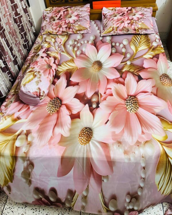 China Premium 3D Design Bed Sheet - Image 3