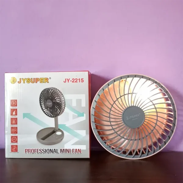 JY-2215 JYSUPER Professional Rechargeable Fan With LED Light - Image 4