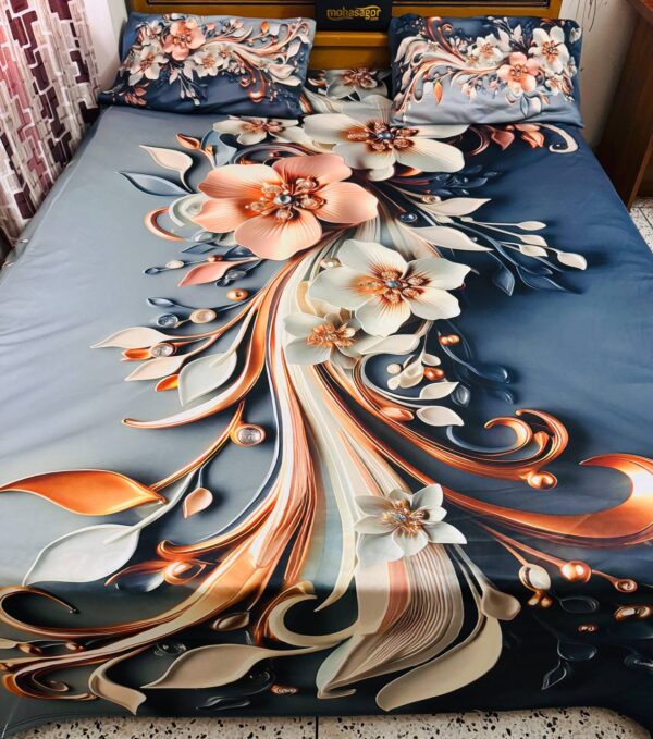 China Premium 3D Design Bed Sheet - Image 3