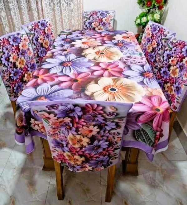 China Premium 3D Print Table Cloth Set - Image 2